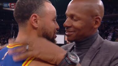 Stephen Curry EMOTIONAL After Became The #1 Three Point Leader And Gets Big Hug From Ray Allen!