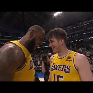 LeBron cannot believe what he just witnessed 😂 Postgame Interview
