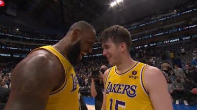 LeBron cannot believe what he just witnessed 😂 Postgame Interview