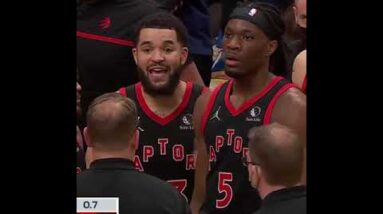 Fred VanVleet was in FULL coach mode at the end of the game last night 😂 | #shorts