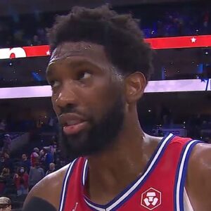 Joel Embiid on Stephen Curry not Reaching the 3-pointer Record, Postgame Interview!