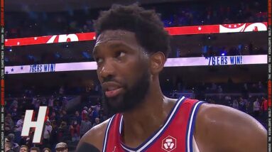 Joel Embiid on Stephen Curry not Reaching the 3-pointer Record, Postgame Interview!