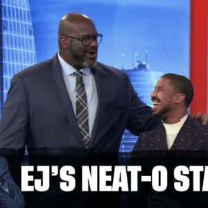 Michael B. Jordan Battles The Inside The NBA Crew In A Game Of Trivia | EJ's Neato Stat | NBA on TNT