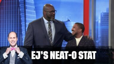 Michael B. Jordan Battles The Inside The NBA Crew In A Game Of Trivia | EJ's Neato Stat | NBA on TNT
