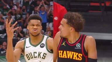 Giannis SHUTS UP TRAE YOUNG After Disrespectful Shimmy Dances! Bucks vs Hawks Game 2