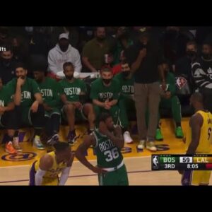 LeBron James Was Debating This Foul Call With The Celtics Bench On His Former Teammate Schroder😂