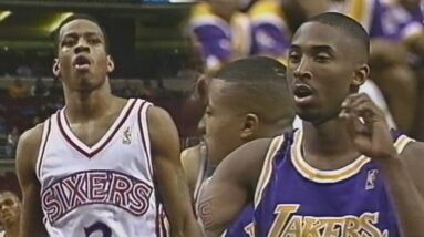 Kobe Bryant Vs. Allen Iverson First Meeting Highlights RARE 60fps (1996-1997 NBA Season)