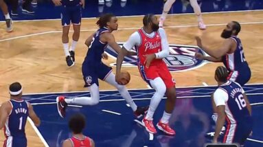 Andre Drummond attempts to play point center