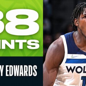 Anthony Edwards FRANCHISE RECORD 10 Threes & Becomes YOUNGEST To Do it!