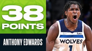 Anthony Edwards FRANCHISE RECORD 10 Threes & Becomes YOUNGEST To Do it!