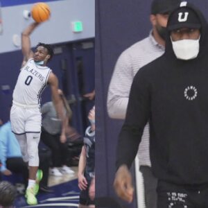 Bronny James Takes FLIGHT in Front of Lebron! Bryce James First Dunk