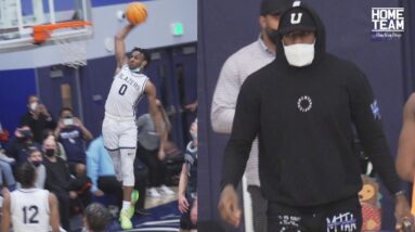 Bronny James Takes FLIGHT in Front of Lebron! Bryce James First Dunk