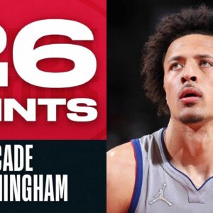 Cade Cunningham Flashing Skills With CAREER-HIGH 26 PTS! 🔥