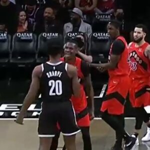 Chris Boucher trying to get himself ejected