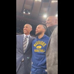 Steph Curry Catches Up With Ray Allen & Reggie Miller In MSG | NBA on TNT #Shorts