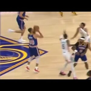 CURRY FLURRY Ends with DEEP Half-Court Shot! 💧