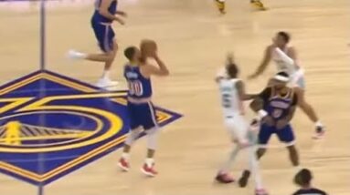 CURRY FLURRY Ends with DEEP Half-Court Shot! 💧
