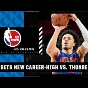 Breaking down Cade Cunningham’s career-high 28 PT performance vs. the Thunder | NBA on ESPN