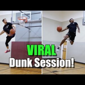 EPIC Dunk Session! Shut the Gym Down!