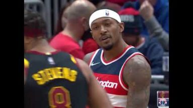 Bradley Beal with the CHASEDOWN BLOCK on Darius Garland 💥 #Shorts