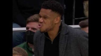Giannis Reaction after this Thanasis Antetokounmpo Dunk! #Shorts