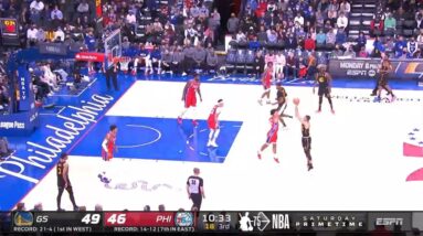 Stephen Curry Double Step-Back Three Gets Blocked And Seth Curry Was Angry!