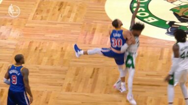 Stephen Curry The Only Player In NBA History To Get Fouled From Half-Court!