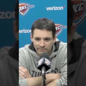 How is the Thunder coach THIS optimistic after a 78-point loss? 👀  | #shorts