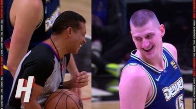 Nikola Jokic Twerking made Referee Laughing Before Tip-Off 🤣