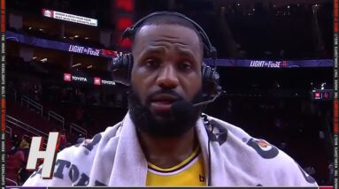 LeBron James Talks Win over Rockets, Postgame Interview - December 28, 2021 | 2021-22 NBA Season