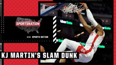 KJ Martin throws down a FILTHY one-handed slam dunk 🔥 | SportsNation