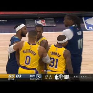 Isaiah Thomas tries to fight Josh Okogie after he hit him in the face