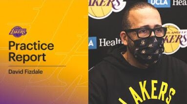 David Fizdale gives player updates and is prepping for tomorrow's game | Lakers Practice