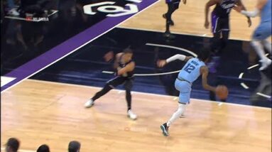 Ja Morant teaches Tyrese Haliburton a dribbling lesson