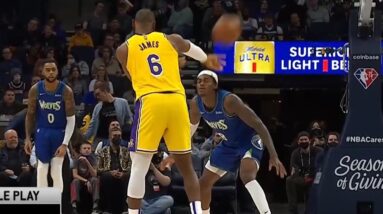 LeBron James passed it to Vanderbilt's face and Beasley dunked it 💀