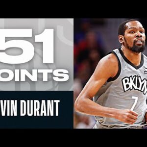 KD's Goes OFF For Nets CAREER-HIGH 51 PTS 🔥