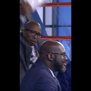 Kenny Hits Shaq With A Donut Box on Set | NBA on TNT #Shorts