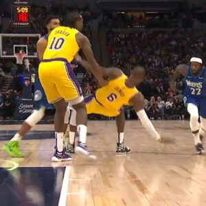 LeBron James Bodied To The Floor As KAT Screen&Couldn't Believe It!
