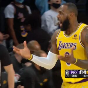 LeBron James Can't Believe Chris Paul Flopped&So Furious To Ref!
