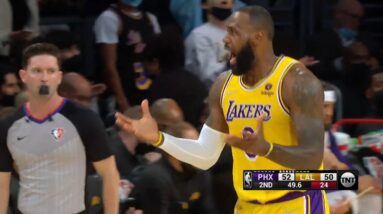 LeBron James Can't Believe Chris Paul Flopped&So Furious To Ref!