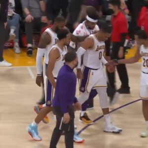 LeBron James Checks On Russell Westbrook As He Injures Heartbroken !