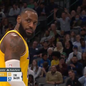 LeBron James Does Best Stephen Curry Impression With Logo Three!