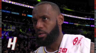 LeBron James Postgame Interview after Win Over Pistons