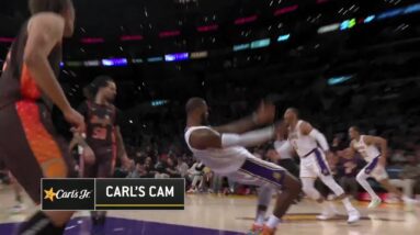 LeBron James Shows Crazy Ninja Moves With Dunk In Transition!