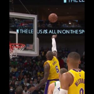 LeBron shows off unreal jump for the block 😳 #shorts