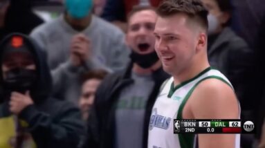 Luka Doncic Is So Happy After Hitting Step Back Three At The Buzzer!