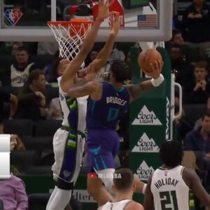 Miles Bridges almost posterized Giannis twice in one game 👀
