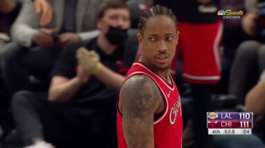 Derozan Drains Clutch Mid-Range Over Lebron After He Blocks Him! 💦