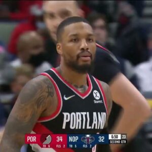 Damian Lillard nets 6 3-pointers for 39 PTS to lead all scorers vs. Pelicans