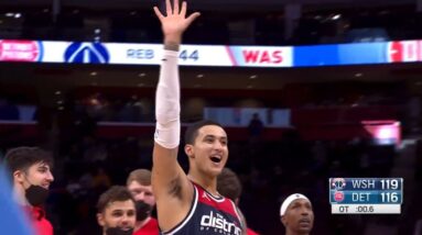 Kyle Kuzma Hits CRAZY Game Winner And Then Waves Goodbye To Fans😂😂😂!